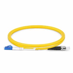 LC/ST Single-Mode Duplex 9/125 3mm LSZH – Yellow