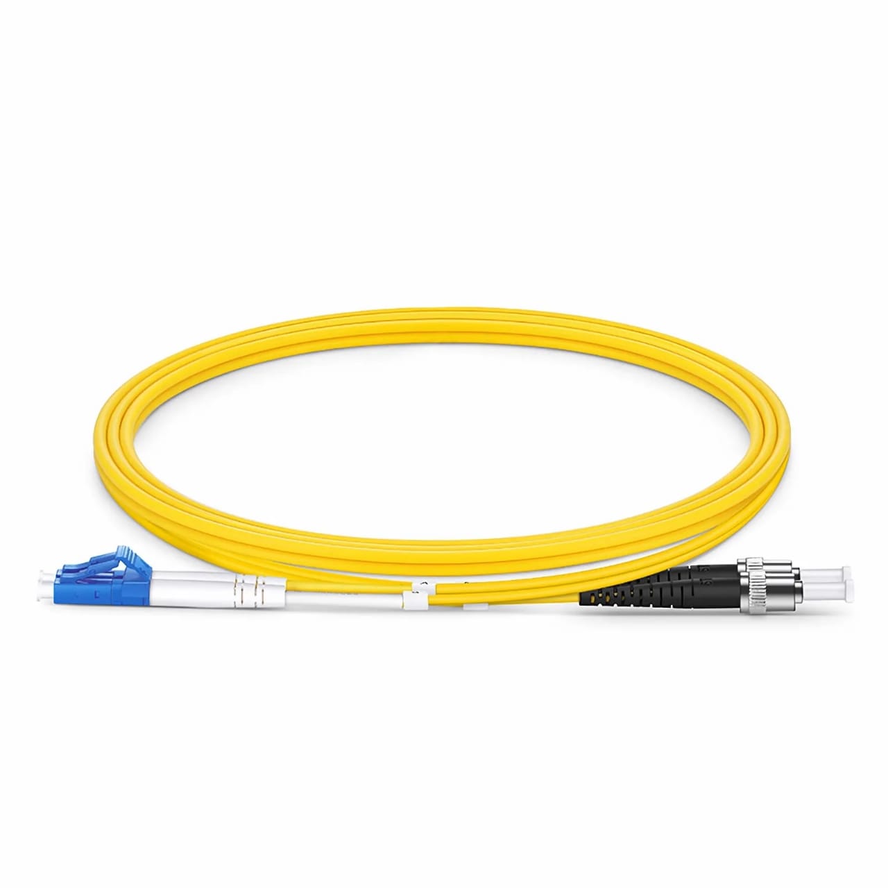 LC/ST Single-Mode Duplex 9/125 3mm LSZH – Yellow